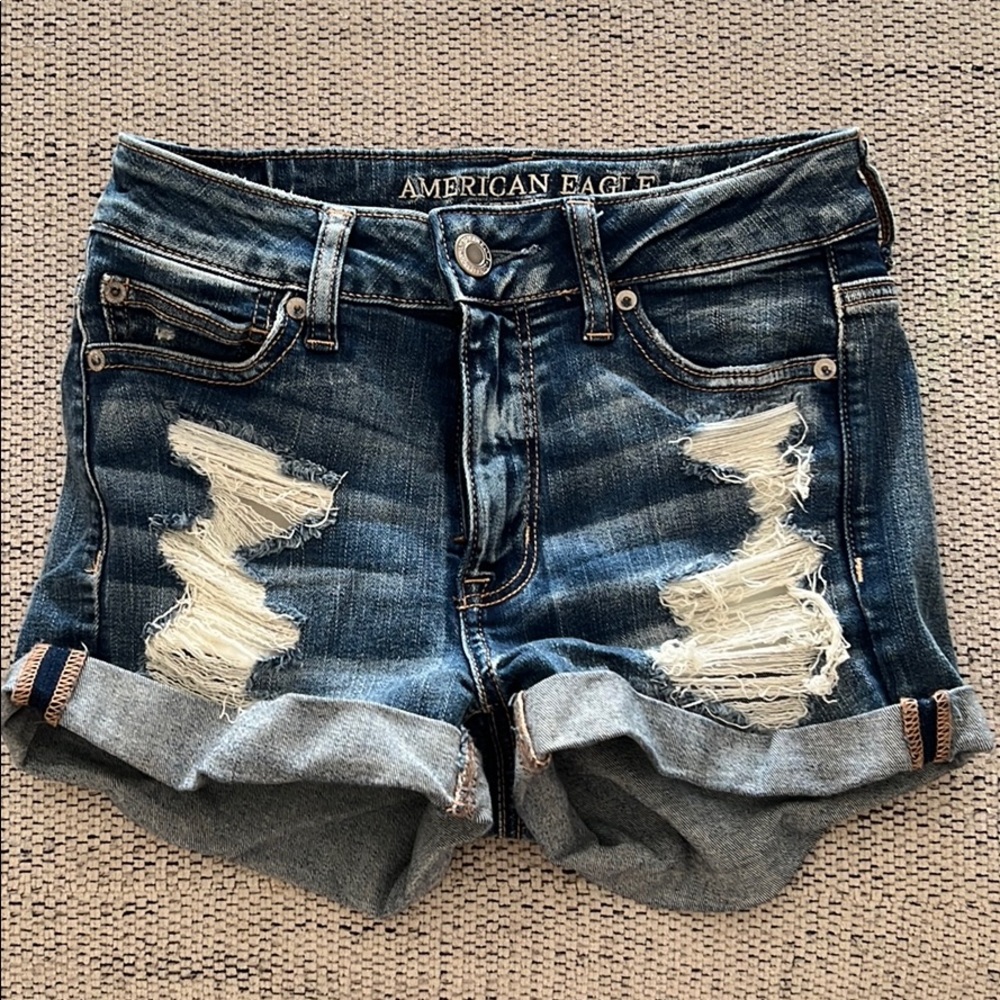American Eagle Distressed Denim Shorts